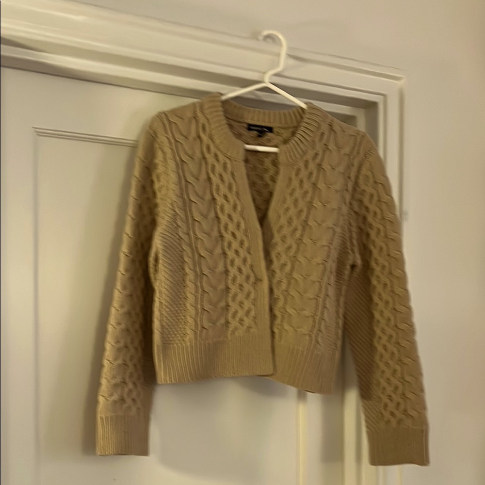 Women’s Soeur Conrad Cable Knit Tan Sweater